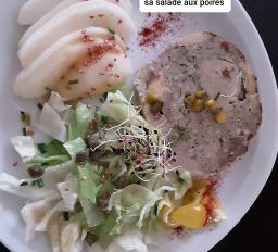 Jeff1  Terrine de canard et sa salade aux poires